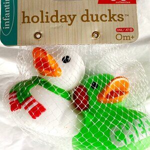 New Infantino Holiday Rubber Ducks Christmas 3”